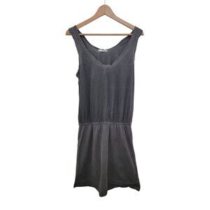James Perse Standard Womens Sleeveless Grey Supima Cotton Mini Tank Dress Size 1